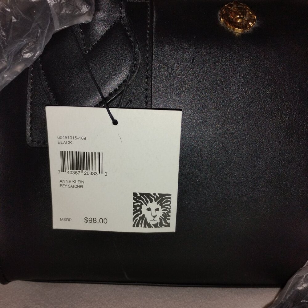 Anne Klein Black Bey Satchel - Picture 4 of 16